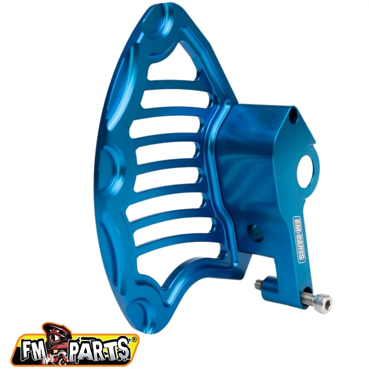 FM-PARTS hliníkový kryt brzdového kotouče přední KTM / HUSQVARNA 15-24 barva modrá (osa 22mm) (FM-PARTS hliníkový kryt brzdového kotouče přední KTM /)