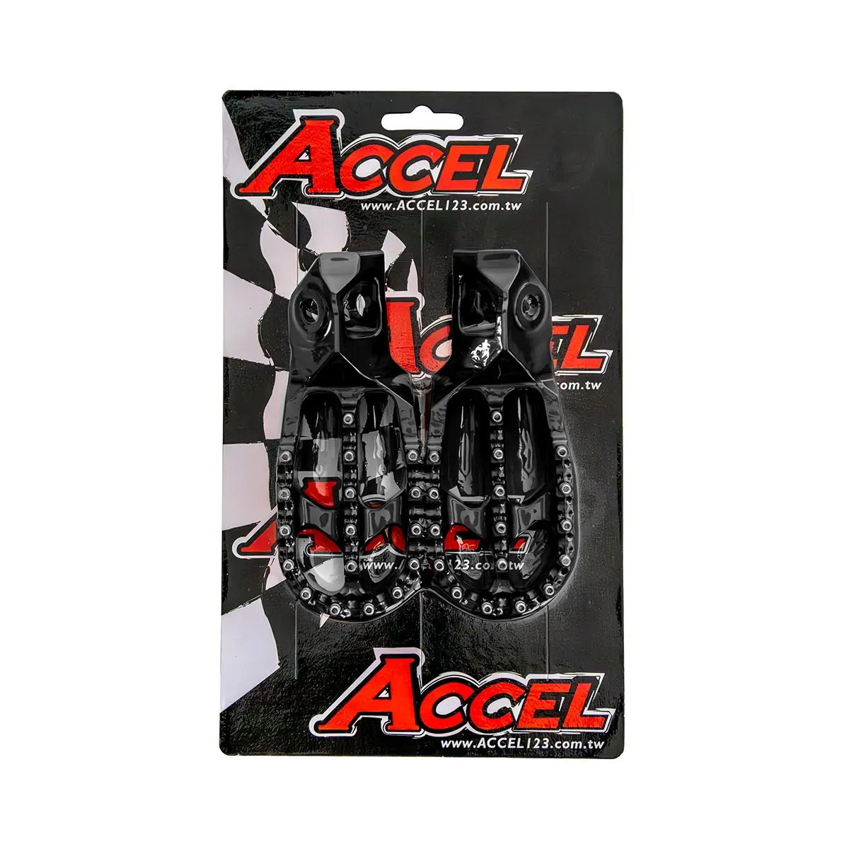 ACCEL stupačky KTM SX / SXF / XC / XCF 125 / 250 / 250 / 300 / 350 / 450 23-25, HUSQVARNA TC / TX / FC / FX 125 / 250 / 300 / 350 / 450 23-25 barva