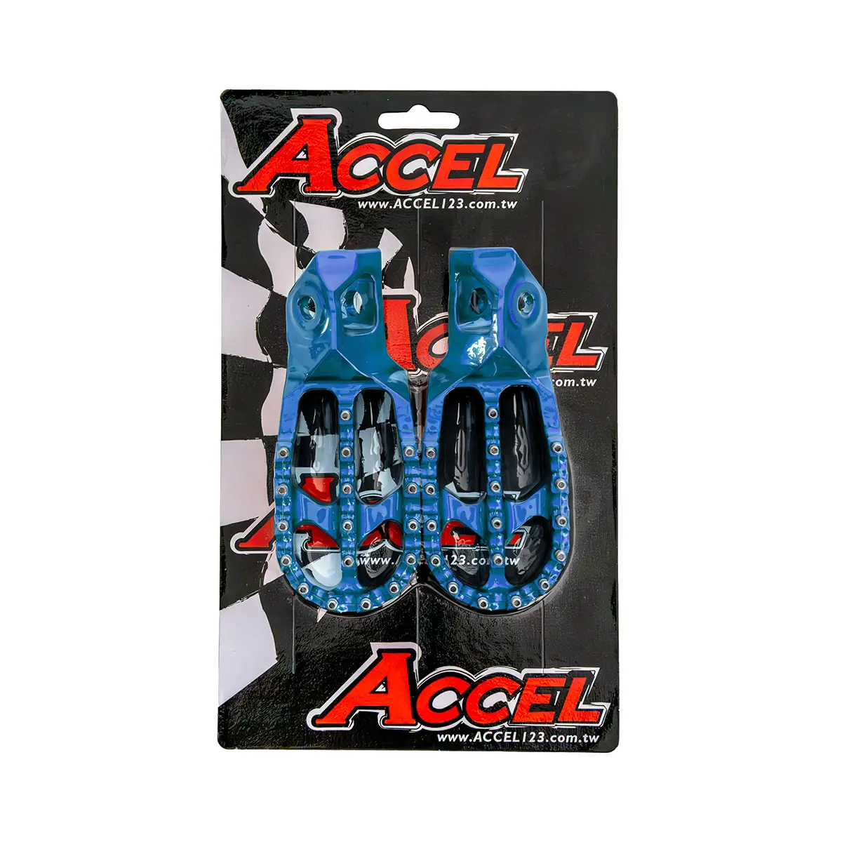 ACCEL stupačky KTM SX / SXF / XC / XCF 125 / 250 / 250 / 300 / 350 / 450 23-25, HUSQVARNA TC / TX / FC / FX 125 / 250 / 300 / 350 / 450 23-25 barva