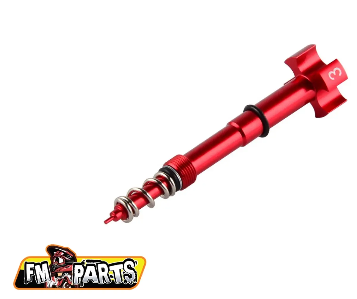 FM-PARTS šroub nastavení směsi karburátoru KEIHIN (FUEL MIXTURE SCREW) barva červená (FM-PARTS šroub nastavení směsi karburátoru KEIHIN (FUEL MIXTURE)