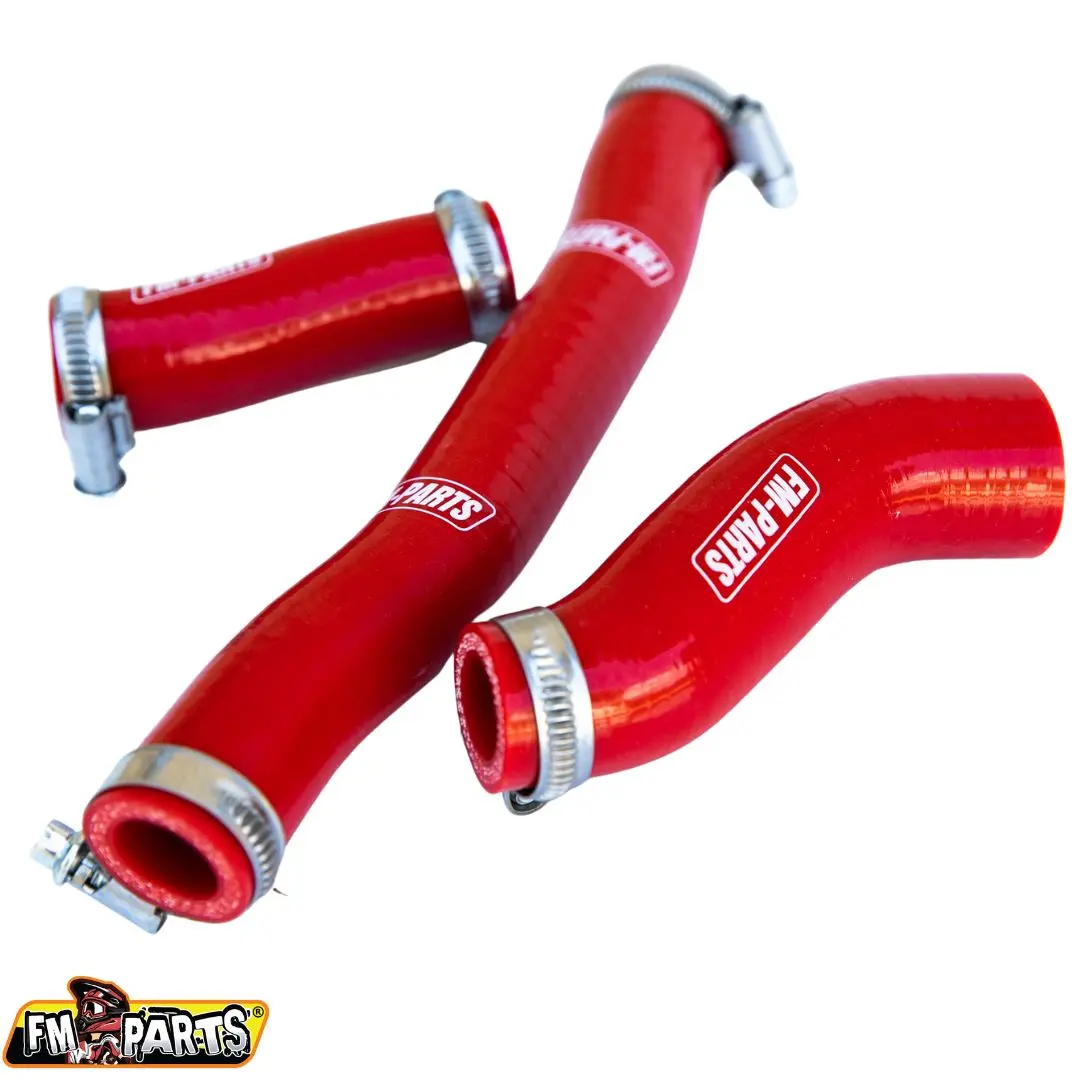 FM-PARTS silikonové hadice chladiče KTM EXC 250/300 TPI 20-23, HUSQVARNA TE/TEI 250/300 TPI 20-23 ,GAS-GAS EC 250/300 TPI 20-23 barva červená