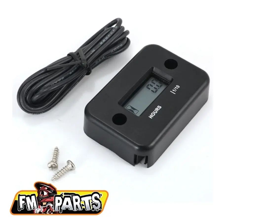 FM-PARTS indukční měřič motohodin voděodolný barva černá (EL) (FM-PARTS indukční měřič motohodin voděodolný barva černá (EL))