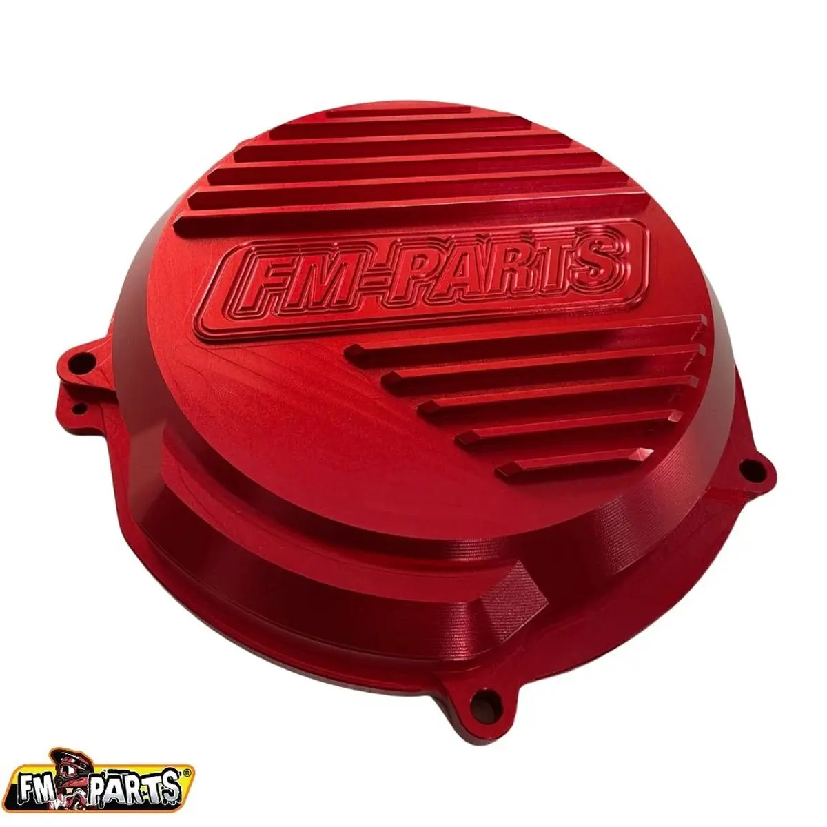 FM-PARTS kryt spojky (dekl) zesílený CNC 6082 hliník BETA RR 250/300 '20-'25; X-TRAINER 250/300 '20-'25 barva červená (FM-PARTS kryt spojky (dekl))