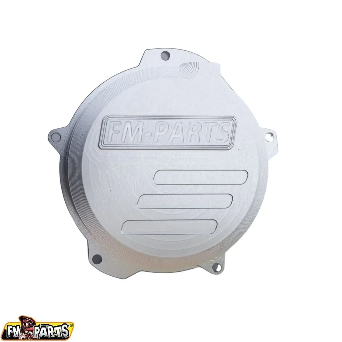 FM-PARTS kryt spojky (víko) zesílený CNC 6082 hliník KTM / HUSQVARNA / GAS GAS 250/300 '24-'26 TBI barva stříbrná (FM-PARTS kryt spojky (víko))