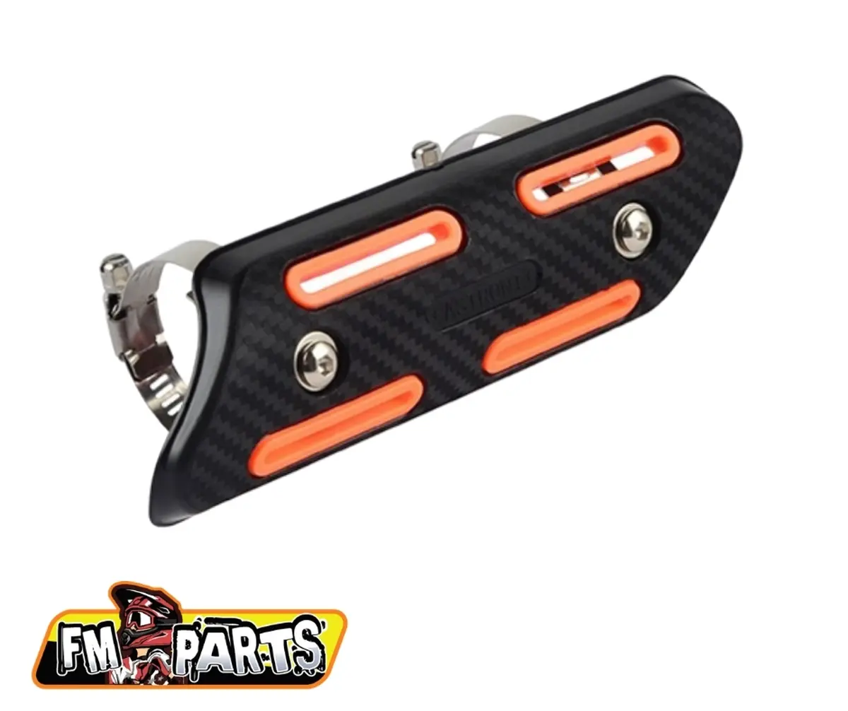 FM-PARTS kryt výfukového potrubí univerzální barva oranžová (FPEP014BKOR) (FM-PARTS kryt výfukového potrubí univerzální barva oranžová (FPEP014BKOR))