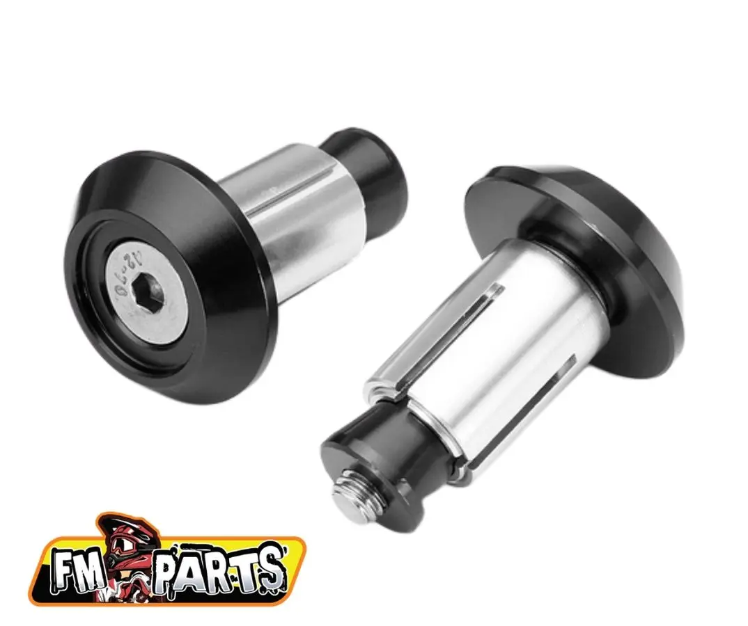 FM-PARTS koncovky řidítek / zátky hliník barva černá (FM-PARTS koncovky řidítek / zátky hliník barva černá)