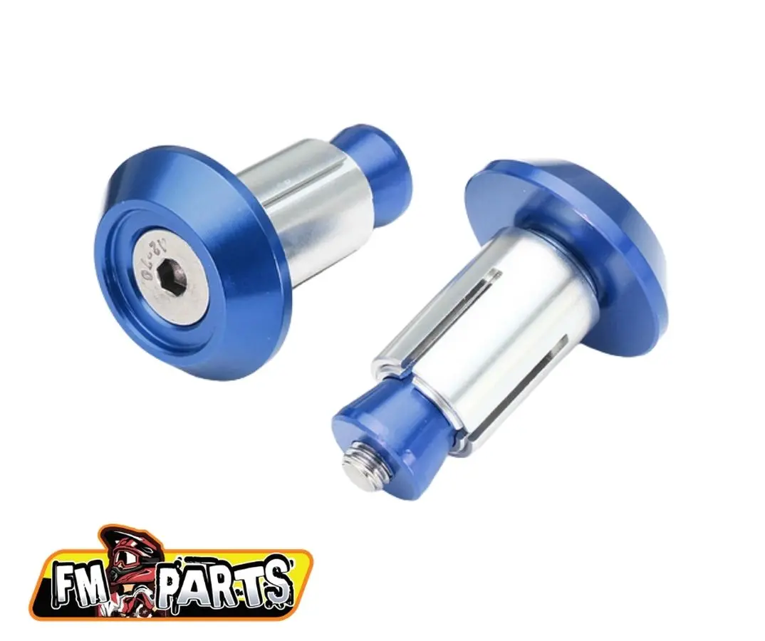FM-PARTS koncovky řidítek / zátky hliník barva modrá (FM-PARTS koncovky řidítek / zátky hliník barva modrá)