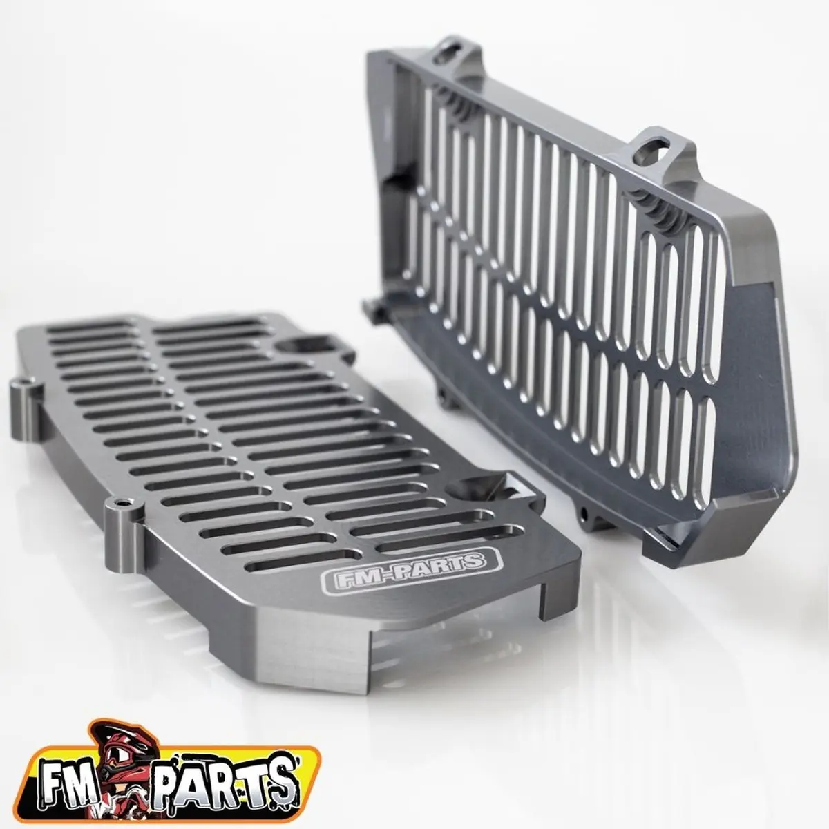 FM-PARTS kryty chladiče (mřížka) hliník KTM/HUSQVARNA 20-23 barva stříbrná (GUN METAL) ( )