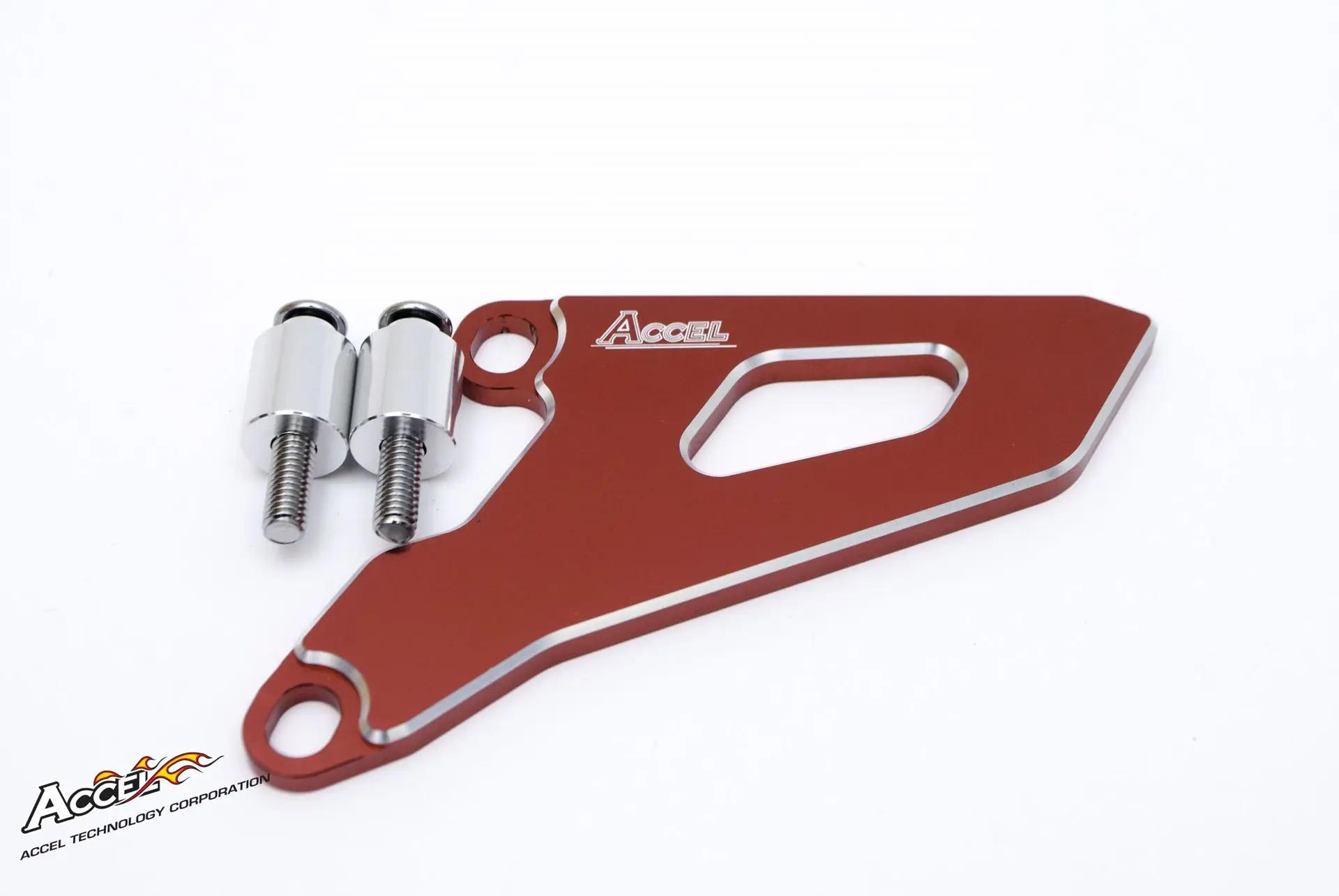 ACCEL kryt řetězového kola přední HONDA CR 250R '02-'07, CRF 250R '04-'09, CRF 250X '04-'17 barva červená (ACCEL kryt řetězového kola přední HONDA CR)