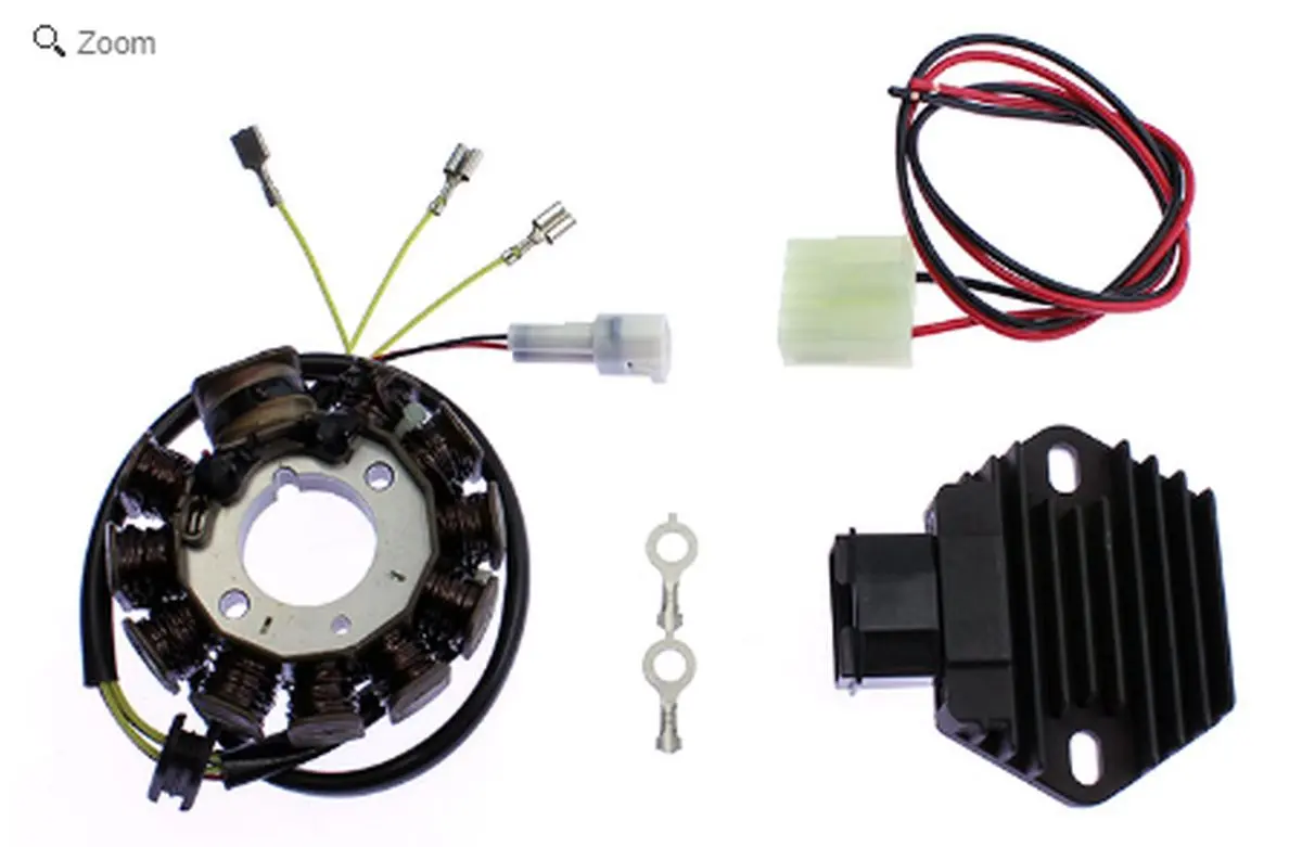 ELECTREX vinutí alternátoru (stator) + regulátor napětí HIGH POWER (250W, 3 fáze) KTM EXC400/450/520/525/530, SX400/450/520 (ELECTREX vinutí)