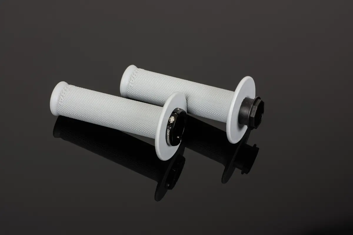 RENTHAL gripy MX ORIGINAL LOCK-ON SOFT (FULL DIAMOND) barva světle šedá ( )