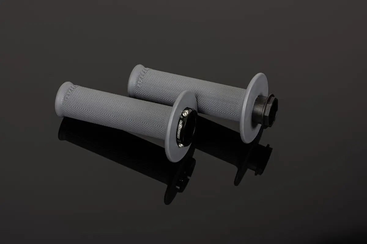 RENTHAL gripy MX ORIGINAL LOCK-ON MEDIUM (FULL DIAMOND) barva šedá ( )