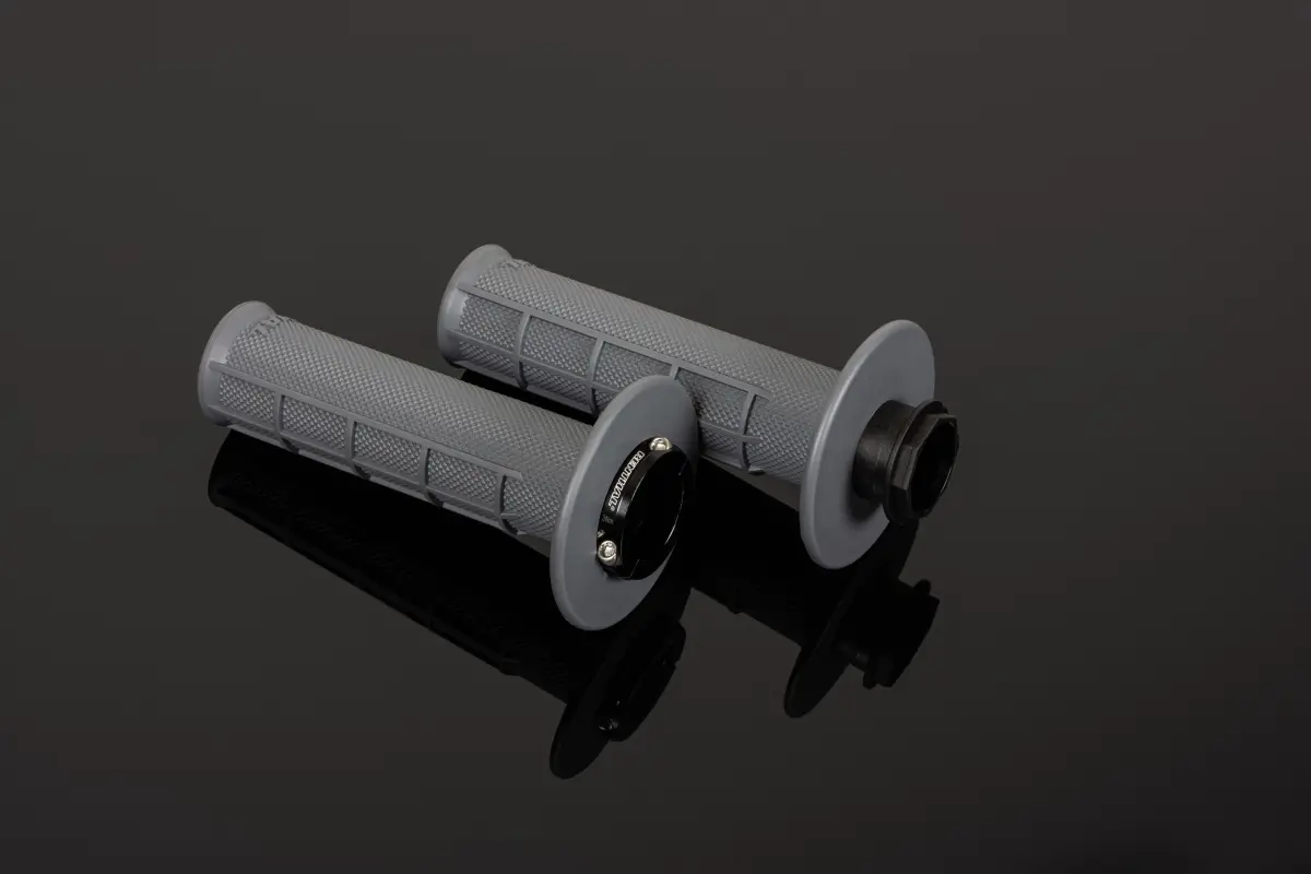 RENTHAL gripy MX ORIGINAL LOCK-ON MEDIUM (HALF WAFFLE) barva šedá ( )