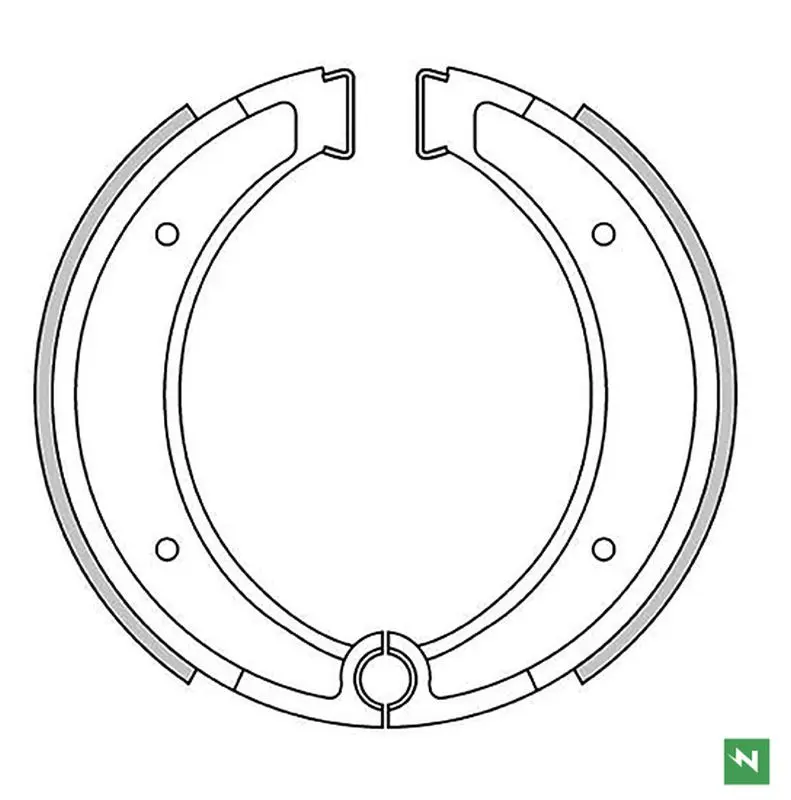 NEWFREN brzdové čelisti přední/zadní HUSQVARNA AE 500 84-, CR 125 81-84, CR 240/250/390, CR 430 81-81, CR 490 83-, (162X25mm) (NEWFREN brzdové)