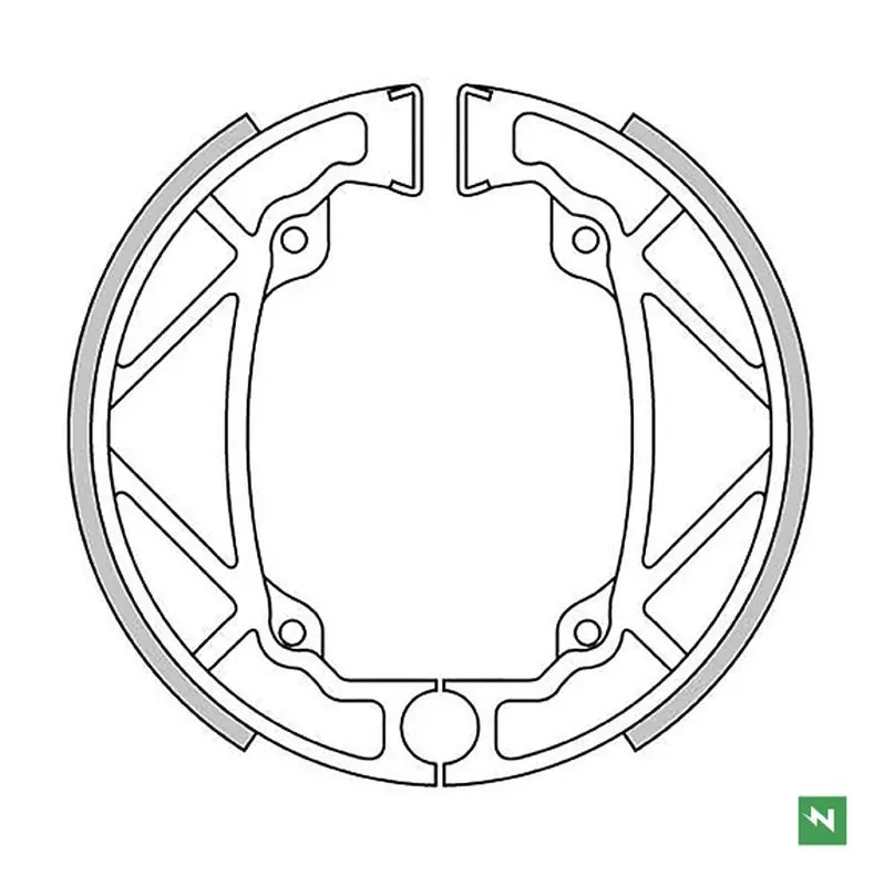 NEWFREN brzdové čelisti přední KTM MX 125/250 83, MX 500 82, (140X25mm) (NEWFREN brzdové čelisti přední KTM MX 125/250 83, MX 500 82, (140X25mm))