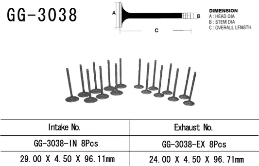 VESRAH sací ventil SUZUKI GSXR 750 SRAD 96-99 (12911-33E00) (1 kus) vyrobeno v Japonsku ( )