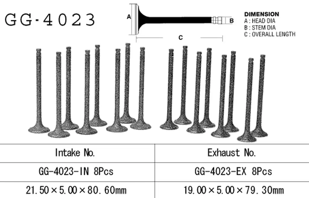 VESRAH výfukový ventil KAWASAKI GPX 600 R 89-99, GPZ 600R 85-90, ZL 600 86-97 (12005-1062) (1 kus) vyrobeno v Japonsku (VESRAH výfukový ventil)