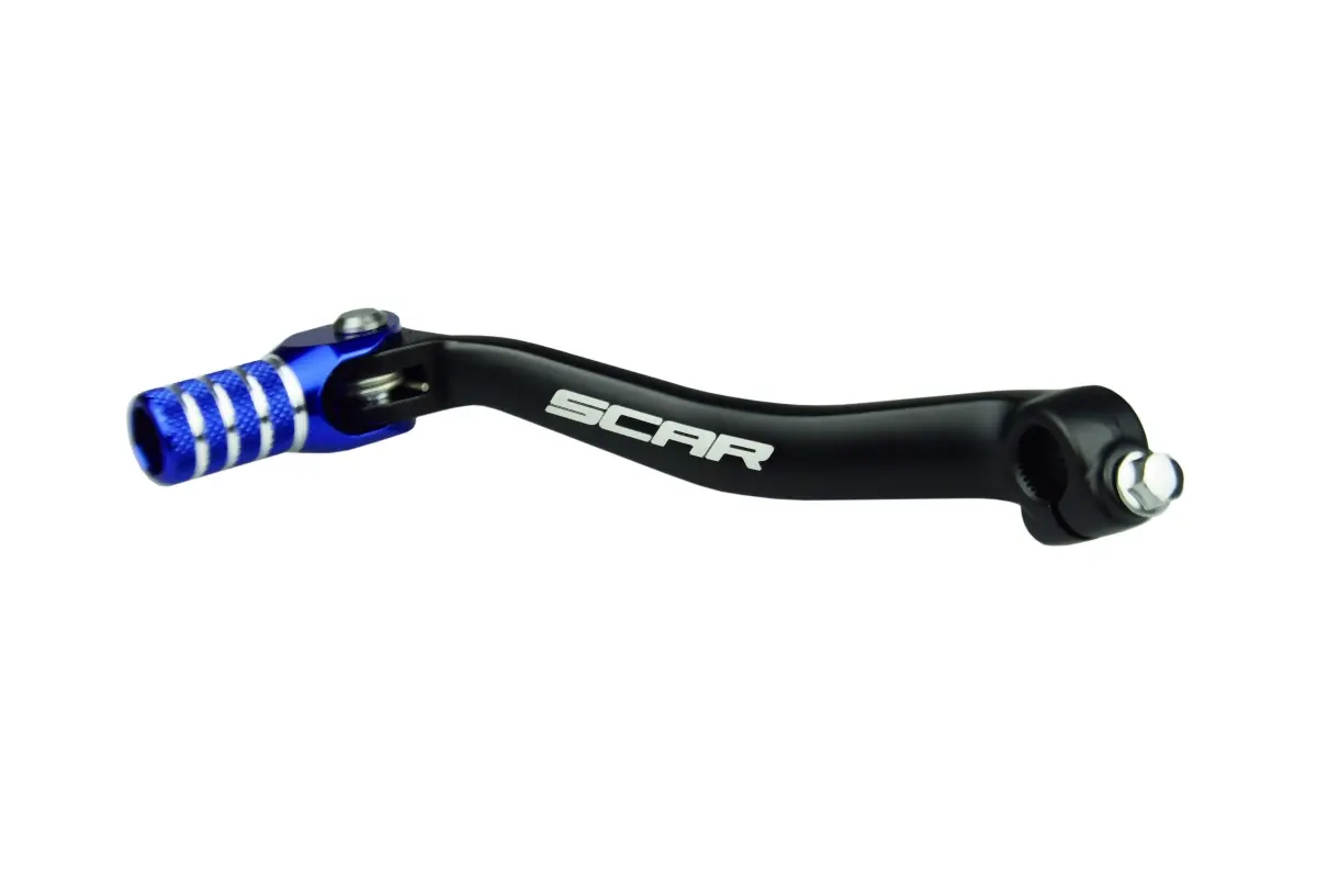 SCAR závodní řadicí páka KAWASAKI KX 450 19-25, KX 450F 16-18, KX 450X 21-25 barva černá/modrá ( )