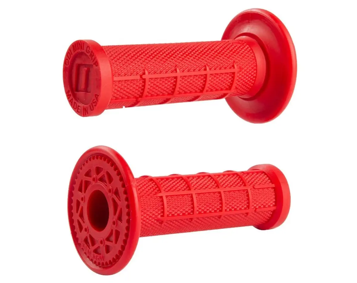ODI gripy OFF ROAD MINI HALF WAFFLE MX SINGLE PLY GRIP barva červená ( )