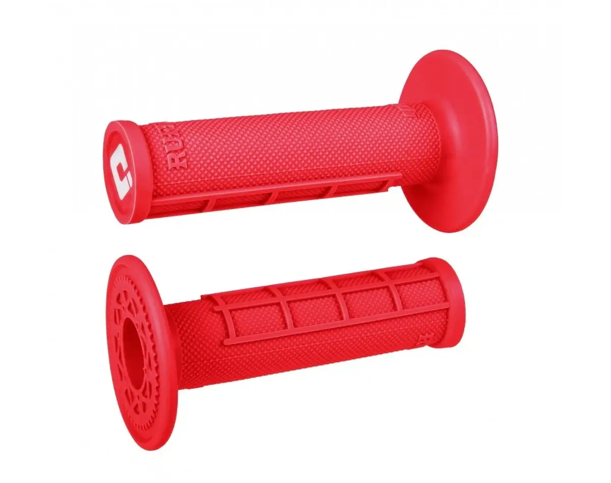 ODI gripy OFF ROAD HALF WAFFLE MX SINGLE PLY GRIP barva červená ( )