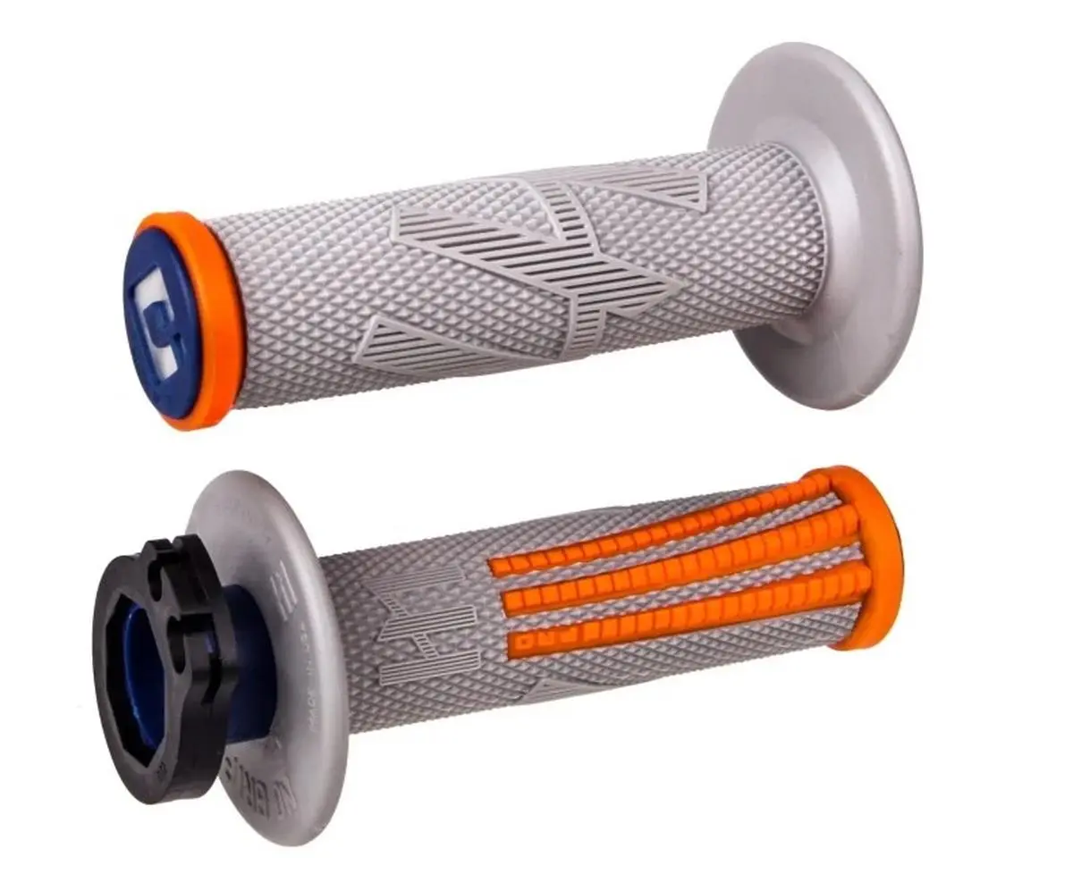 ODI gripy OFF ROAD EMIG PRO V2 LOCK-ON GRIP barva šedá oranžová ( )