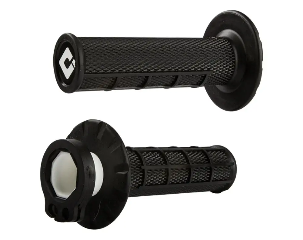 ODI gripy OFF ROAD HALF WAFFLE MX V2 LOCK-ON GRIP barva černá (ODI gripy OFF ROAD HALF WAFFLE MX V2 LOCK-ON GRIP barva černá)