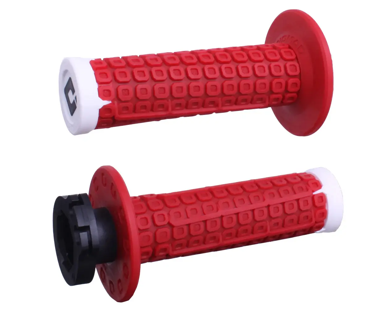 ODI gripy OFF ROAD NOMAD MX V2 LOCK-ON GRIP barva červená bílá ( )