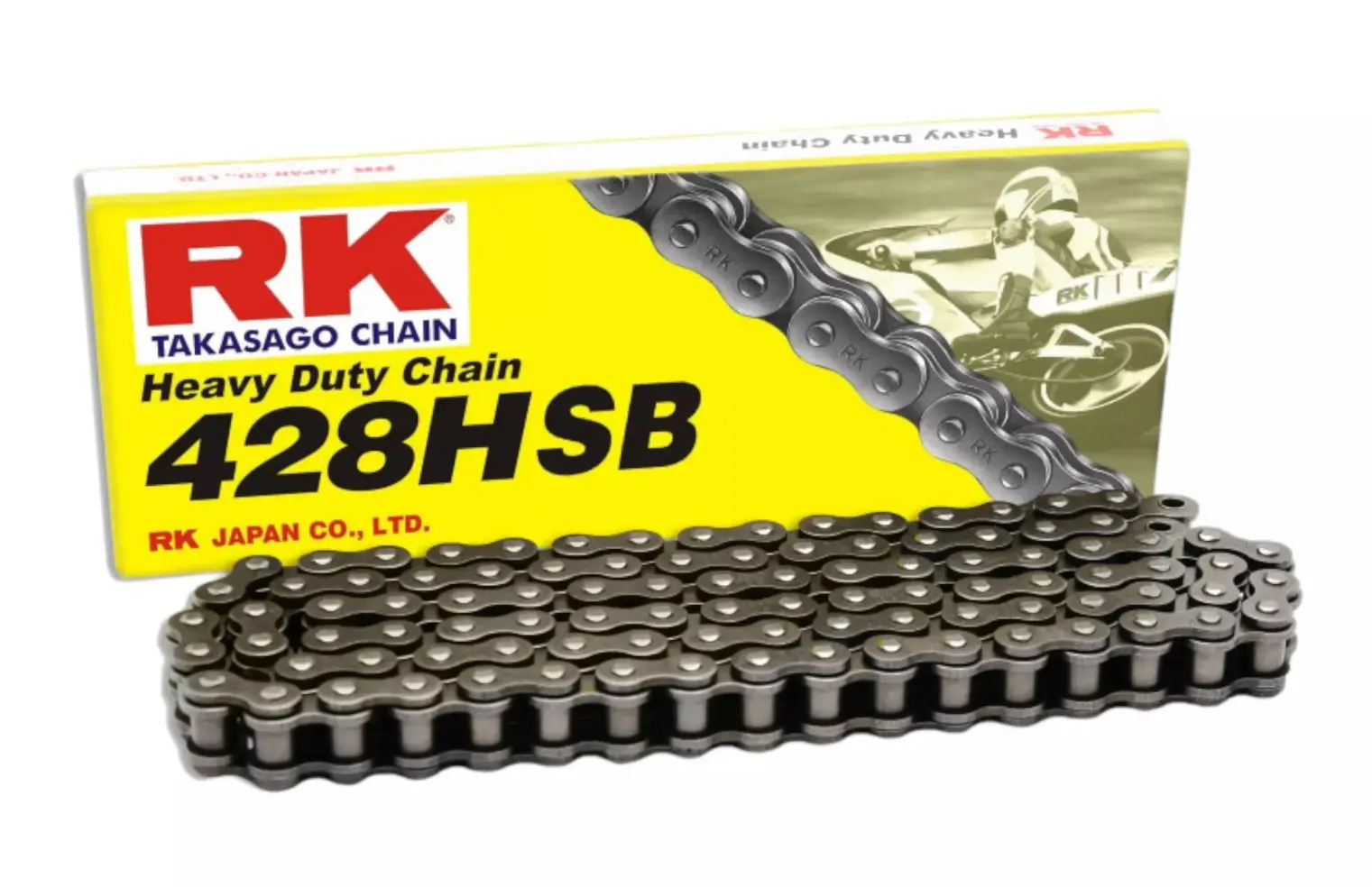 RK hnací řetěz 428HSB-140 spona (CL) v sadě barva STANDARD (objem: do 200 ccm) (RK hnací řetěz 428HSB-140 spona (CL) v sadě barva STANDARD (objem: do)