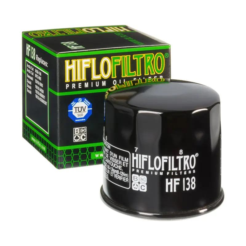 HIFLO olejový filtr HF 138 GSX/GSXR/SV/TL/VZ/VS/DL (50) (HIFLO olejový filtr HF 138 GSX/GSXR/SV/TL/VZ/VS/DL (50))