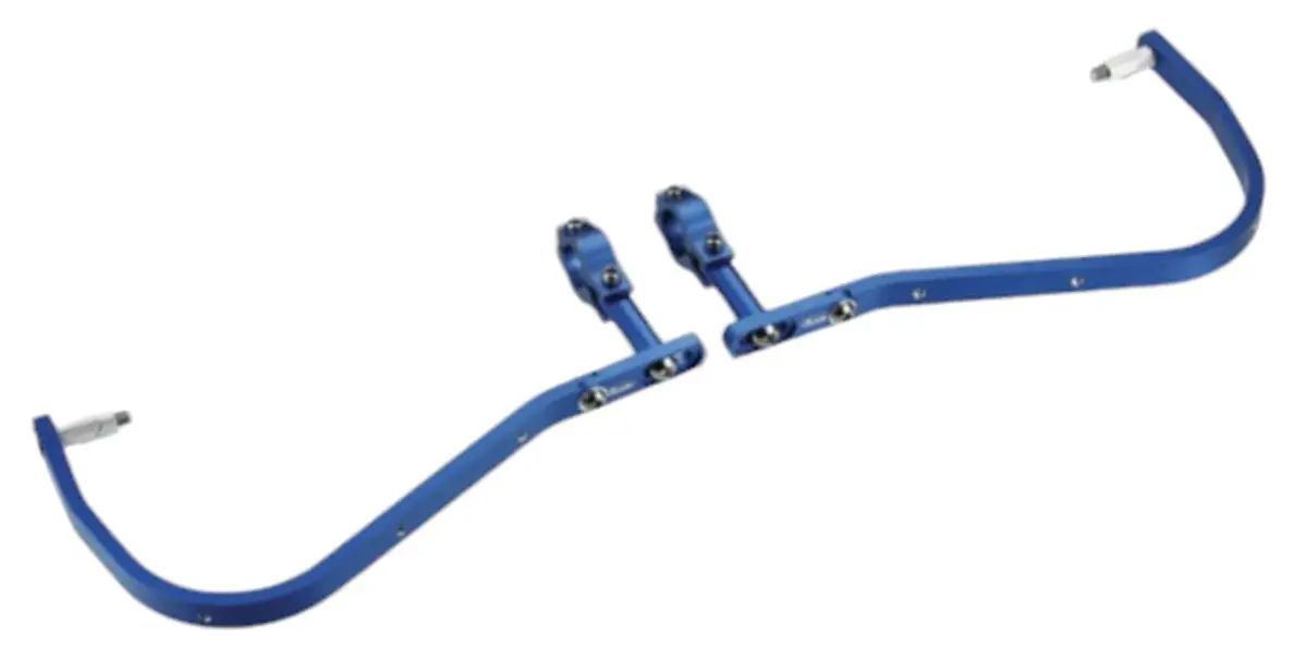 ACCEL chrániče páček s hliníkovým upevněním ENDURO 22mm barva modrá (bez plastového krytu SD02) (ACCEL chrániče páček s hliníkovým upevněním ENDURO)
