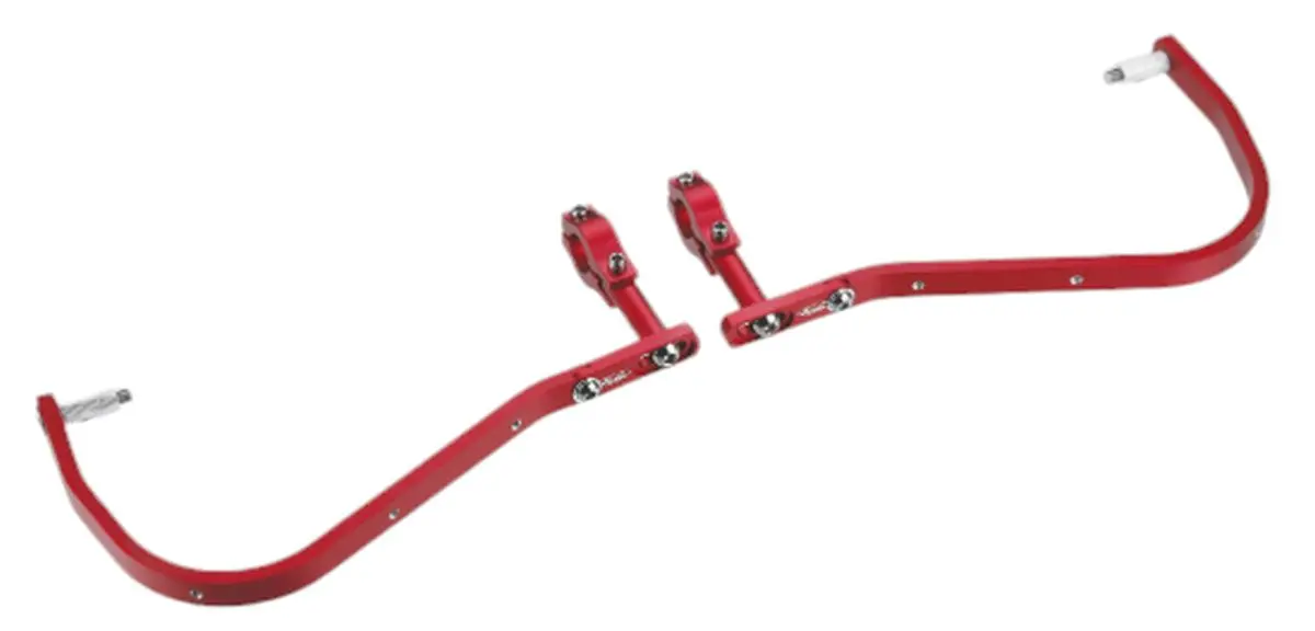 ACCEL chrániče páček s hliníkovým upevněním ENDURO 22mm barva červená (bez plastového krytu SD02) ( )