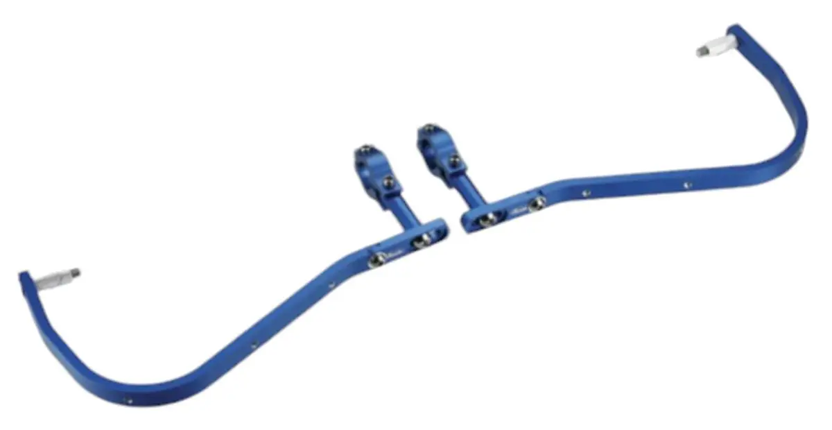 ACCEL chrániče páček s hliníkovým upevněním ENDURO 28mm barva modrá (bez plastového krytu SD02) (ACCEL chrániče páček s hliníkovým upevněním ENDURO)