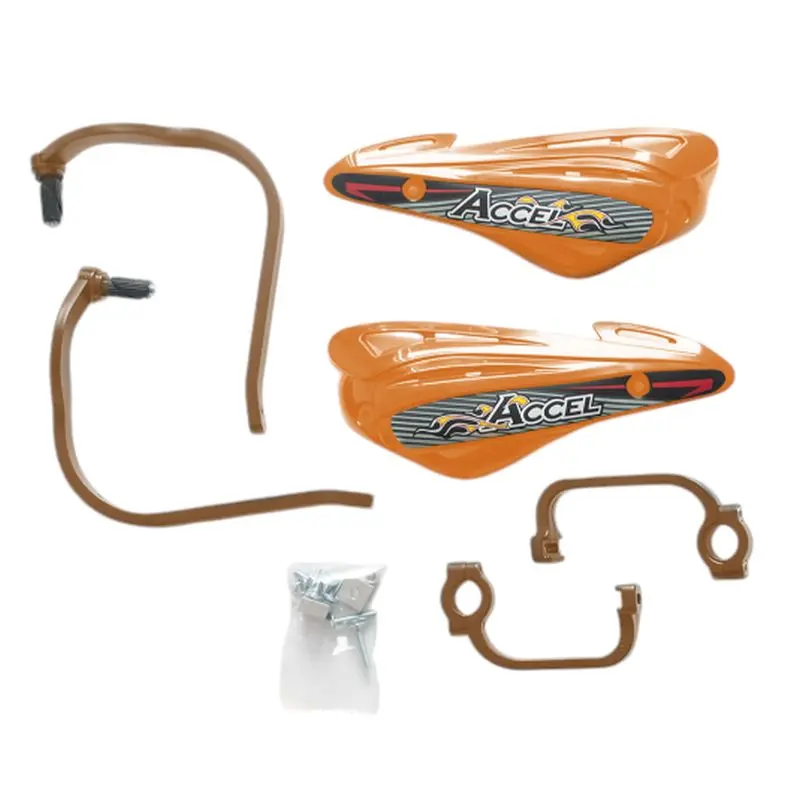 ACCEL chrániče páček s alu upevněním STRONG (22+28mm) dvoubodové upevnění (ALU-oranžová, PLASTIK-oranžová) (ACCEL chrániče páček s alu upevněním)