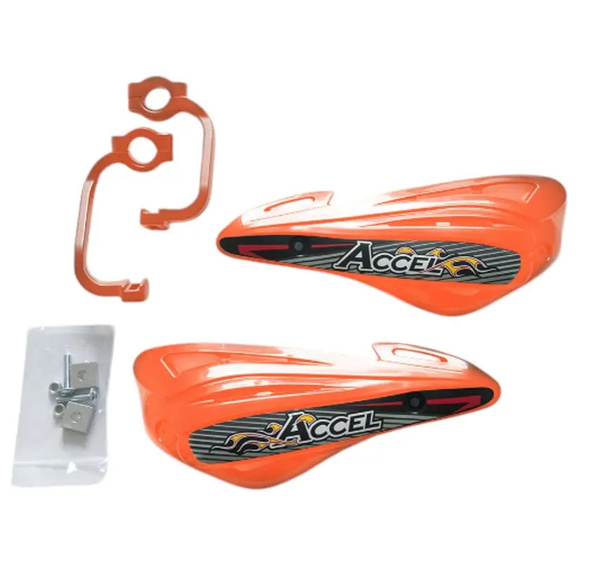 ACCEL chrániče páček s alu upevněním MX (22+28mm) (ALU-oranžová, PLASTIK-oranžová) (ACCEL chrániče páček s alu upevněním MX (22+28mm) (ALU-oranžová,)