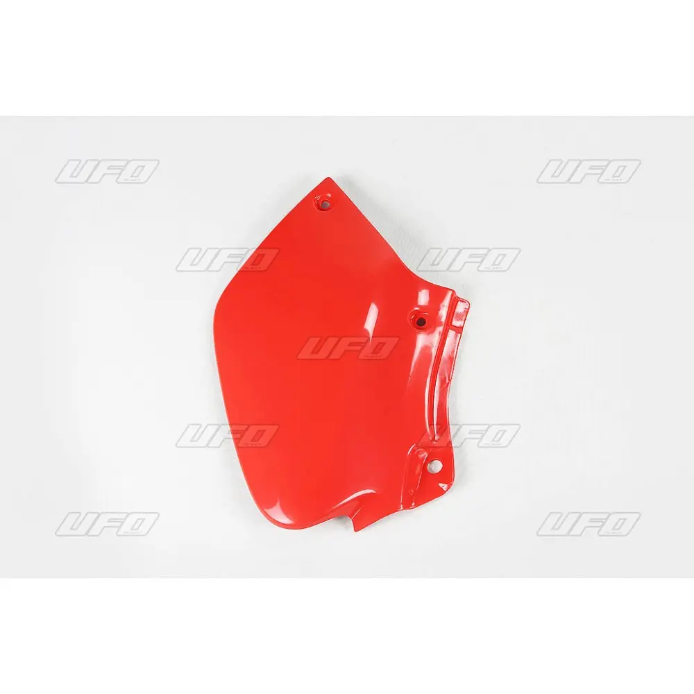 UFO boční tabulky na startovací číslo HONDA XR 250R 96-20 (1 kus levý) barva červená ( )