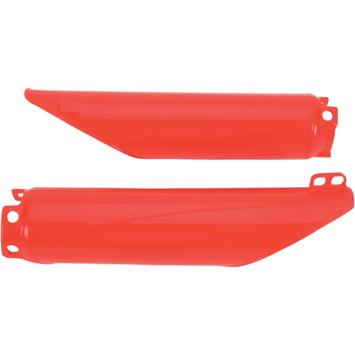 UFO kryty předních vidlic HONDA CR 125/250/500 98-07, CRF 250R 04-13, CRF 250X 02-15, CRF 450R 02-08, CRF 450X 05-16 barva červená - nahrazuje