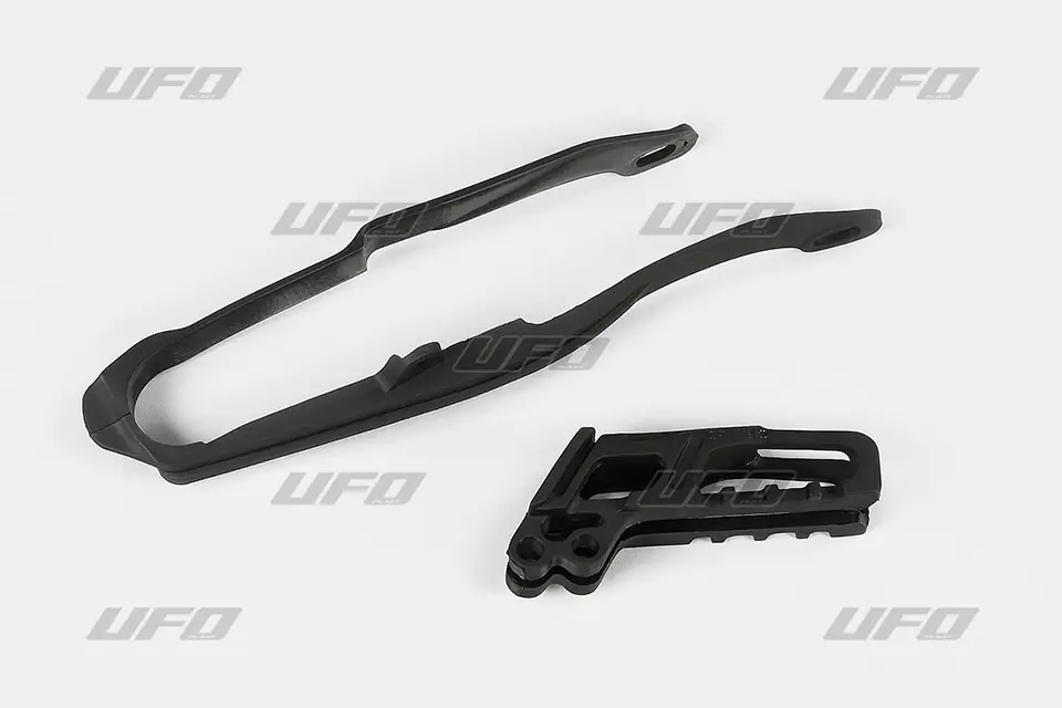 UFO komplet kluzák (HO03671001) + vodítko (HO03691001) řetězu HONDA CR 125 / 250 05-06, CRF 250 R / X 05-06, CRF 450 R / X 05-06 barva černá (UFO)