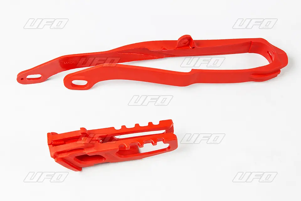 UFO komplet kluzák (HO03671070) + vodítko (HO04623070) řetězu HONDA CR 125 / 250 07, CRF 250 R 07-09, CRF 450 R 07-08, CRF 250 / 450 X 07-16 barva