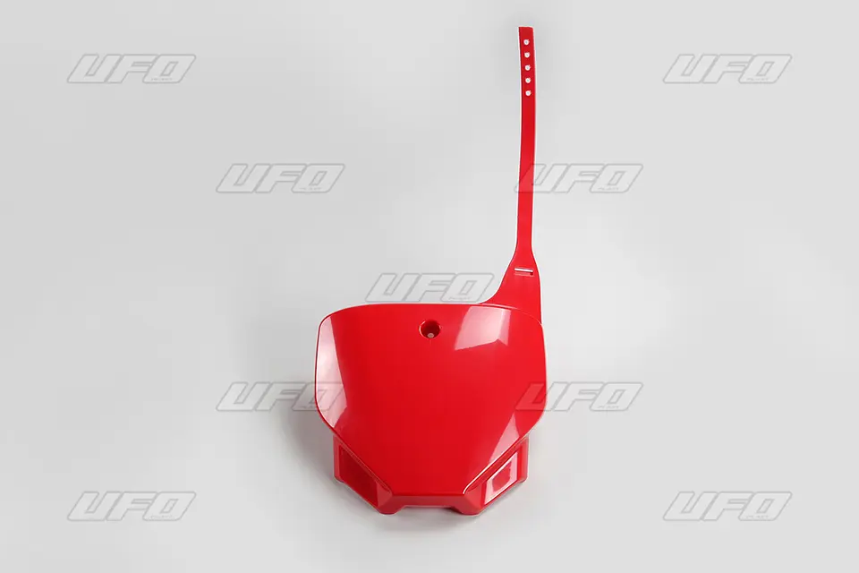 UFO tabulka na startovací číslo HONDA CRF 230 06-26, barva červená (UFO tabulka na startovací číslo HONDA CRF 230 06-26, barva červená)