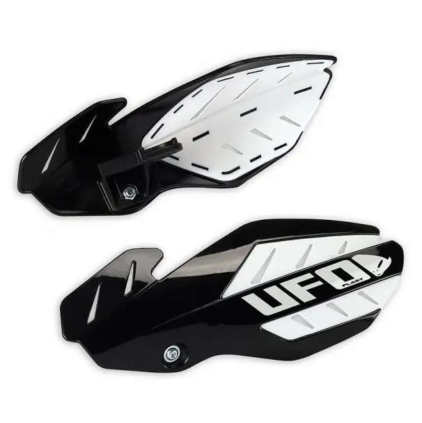 UFO chrániče páček FLAME HONDA CRF 250 12-17, CRF 450 12-16 barva černá/bílá (s upevněním) - nahrazený PM01652001 + PM01678 (UFO chrániče páček FLAME)