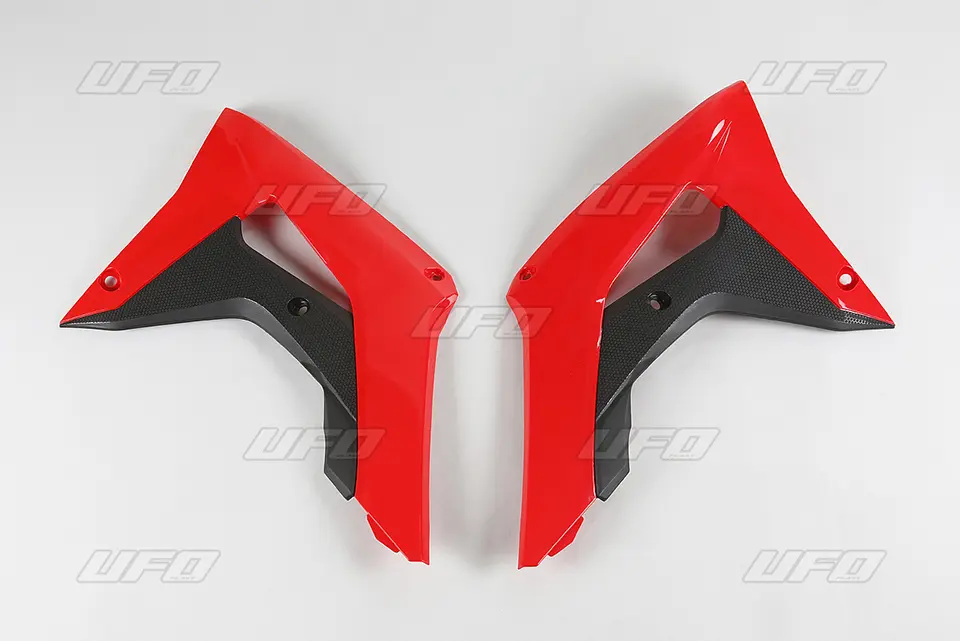 UFO kryty chladiče HONDA CRF 250R 18-21, CRF 450R 17-20 barva OEM (červená/černá) (UFO kryty chladiče HONDA CRF 250R 18-21, CRF 450R 17-20 barva OEM)