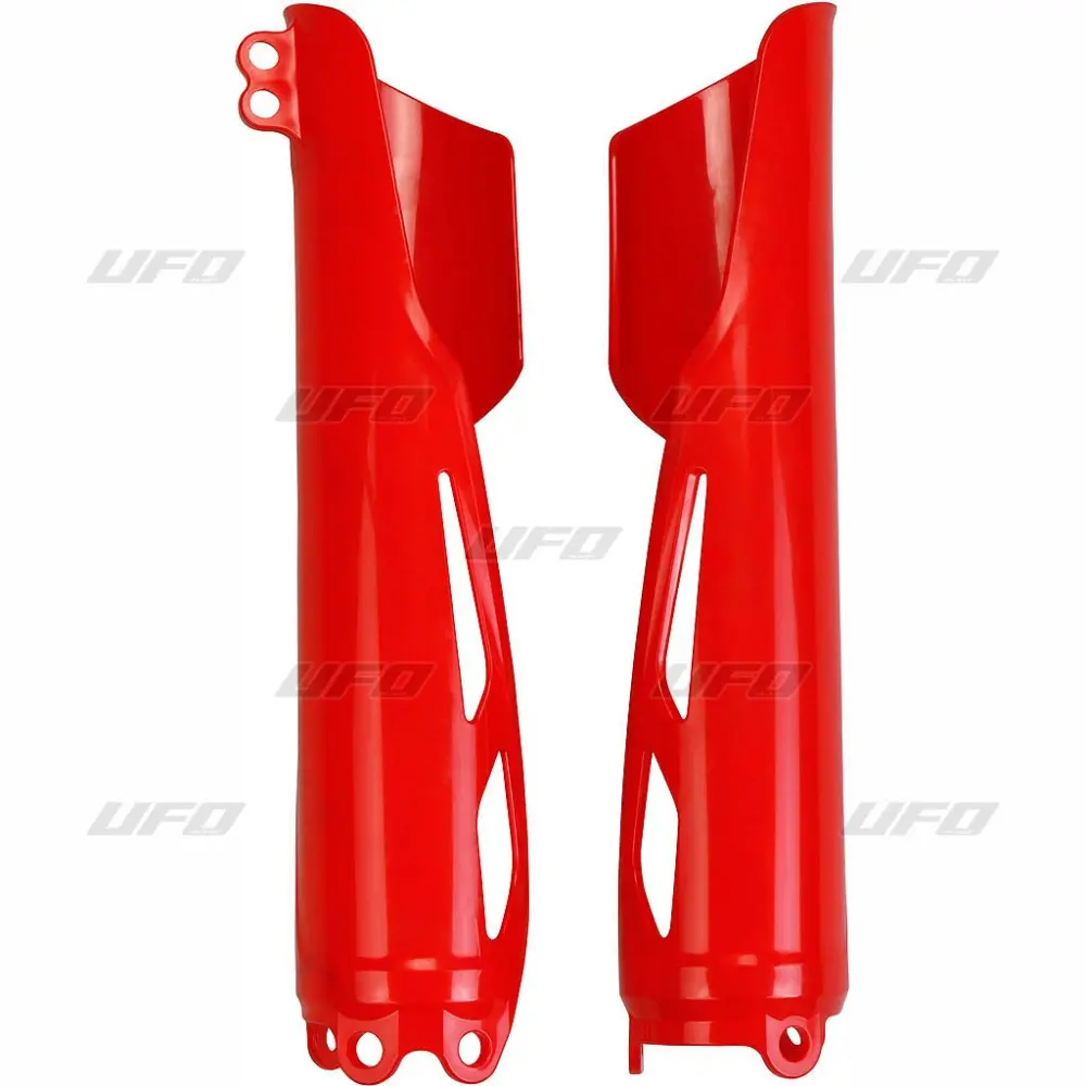 UFO kryty předních vidlic HONDA CRF 250R 19-26, CRF 450R 19-26, barva červená (UFO kryty předních vidlic HONDA CRF 250R 19-26, CRF 450R 19-26, barva)