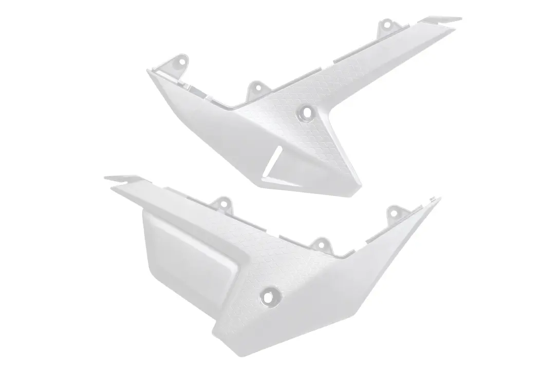 UFO boční tabulky na startovací číslo spodní HONDA CRF 250R / 450R 25-26, barva bílá (UFO boční tabulky na startovací číslo spodní HONDA CRF 250R /)