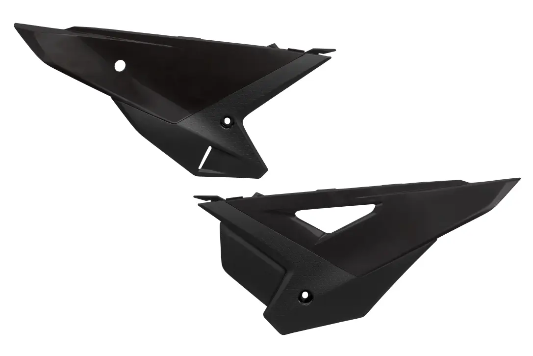 UFO boční tabulky na startovací číslo komplet CRF 250R / 450R 25-26, barva černá (UFO boční tabulky na startovací číslo komplet CRF 250R / 450R)