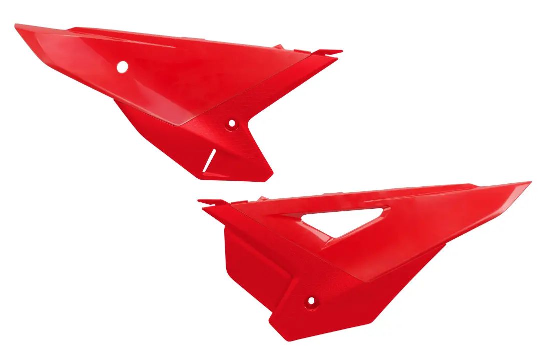 UFO boční tabulky na startovací číslo komplet CRF 250R / 450R 25-26, barva červená (UFO boční tabulky na startovací číslo komplet CRF 250R / 450R)