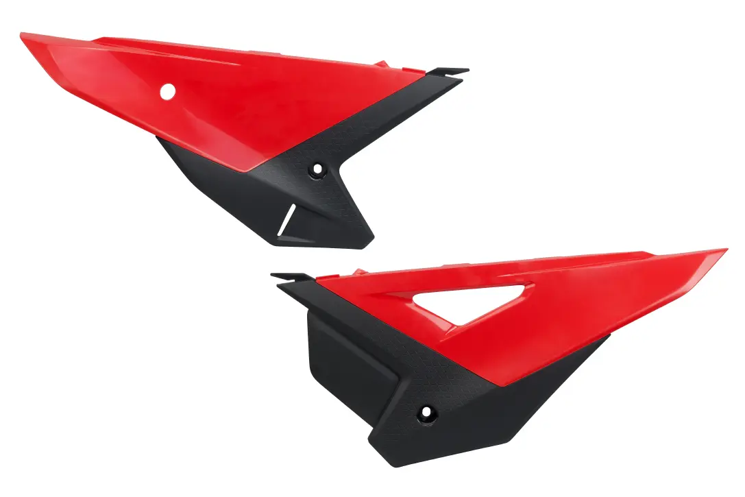 UFO boční tabulky na startovací číslo komplet CRF 250R / 450R 25-26, barva OEM (červená/černá) (UFO boční tabulky na startovací číslo komplet CRF)