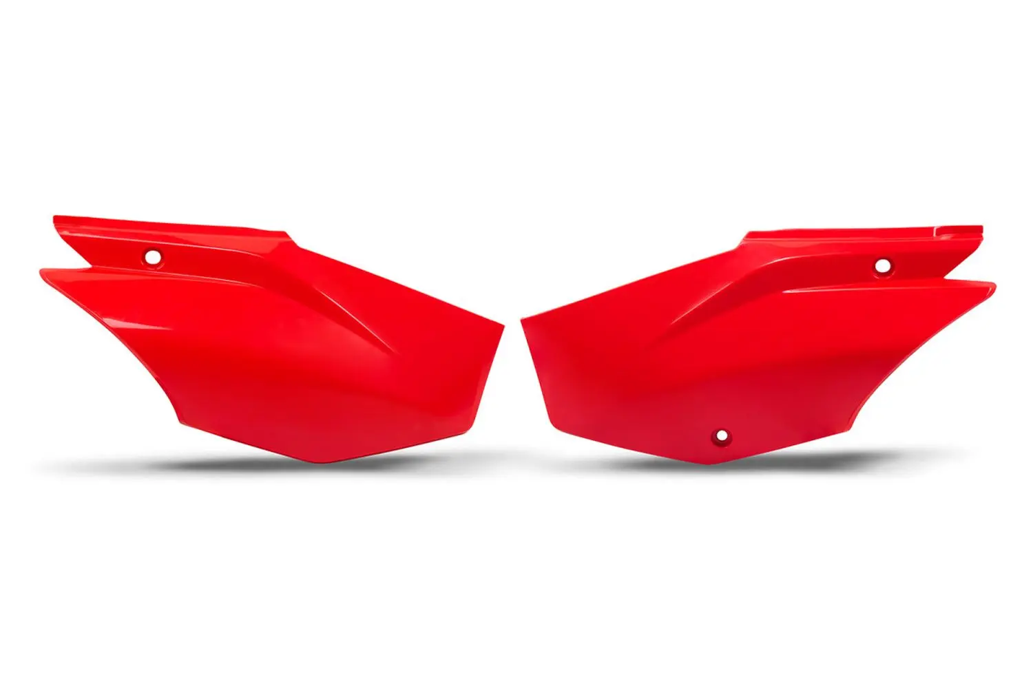 UFO boční kryty zadní části HONDA CRF 110F '19-26, CRF 125 '25-'27 barva červená (UFO boční kryty zadní části HONDA CRF 110F '19-26, CRF 125 '25-'27)