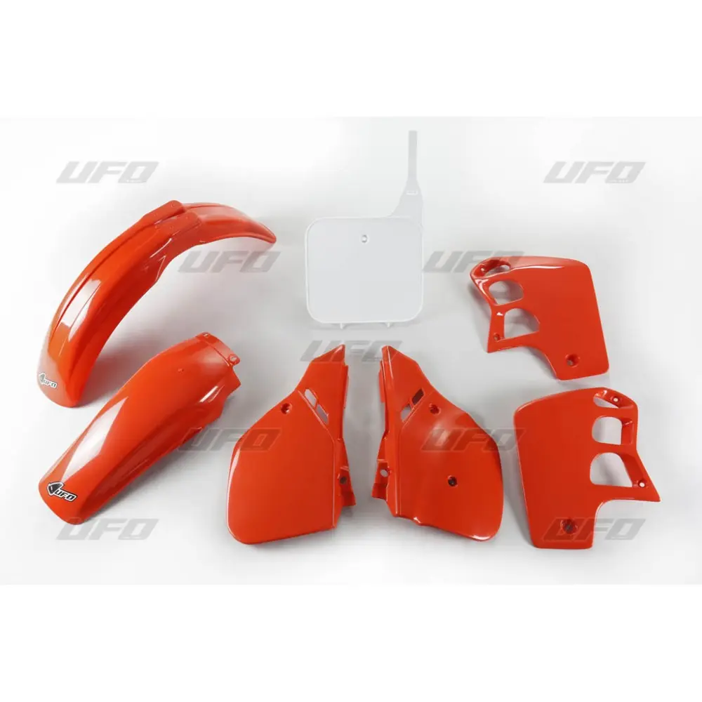 UFO kompletní sada plastů HONDA CR 500 89-90 barva OEM 90 (červená/bílá) (HO091E999W) (UFO kompletní sada plastů HONDA CR 500 89-90 barva OEM 90)