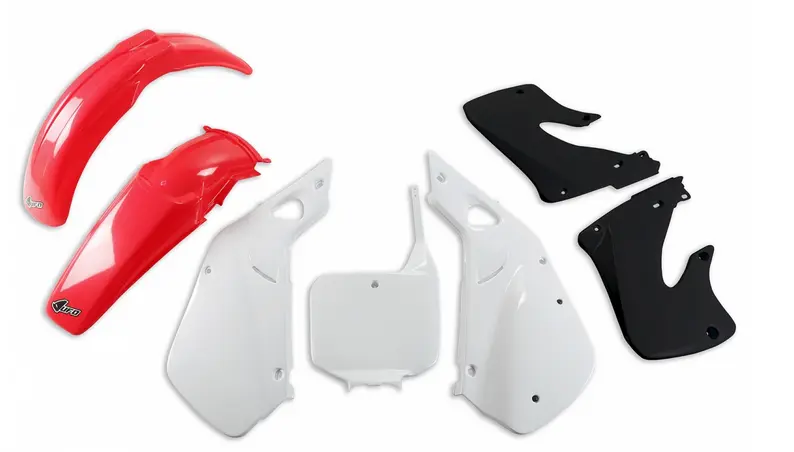 UFO kompletní sada plastů HONDA CR 125 98-99, CR 250 97-99 barva OEM (červená/bílá) (HO094E999) ( )