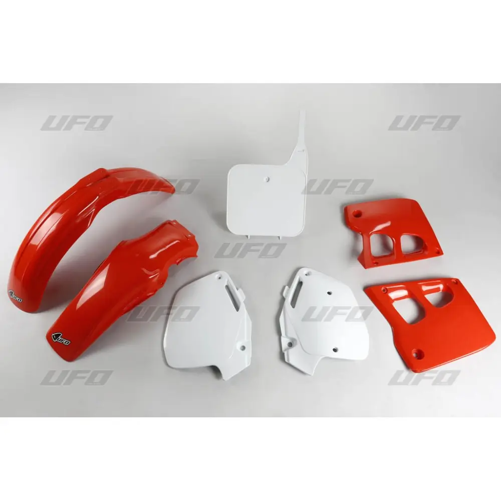 UFO kompletní sada plastů HONDA CR 125 91-92, CR 250 90-91, barva OEM 90 (červená/bílá) (HO097E999K) (UFO kompletní sada plastů HONDA CR 125 91-92,)